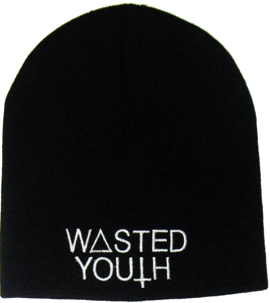 Wasted Youth WY BEANIE Black WASTED YOUTH ウェイステッドユース WY